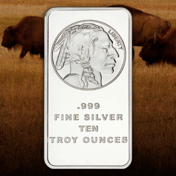 Last Day Flash Sale!🔥Buffalo Silver Bar | Silvertowne Mint 999 Silver Bar